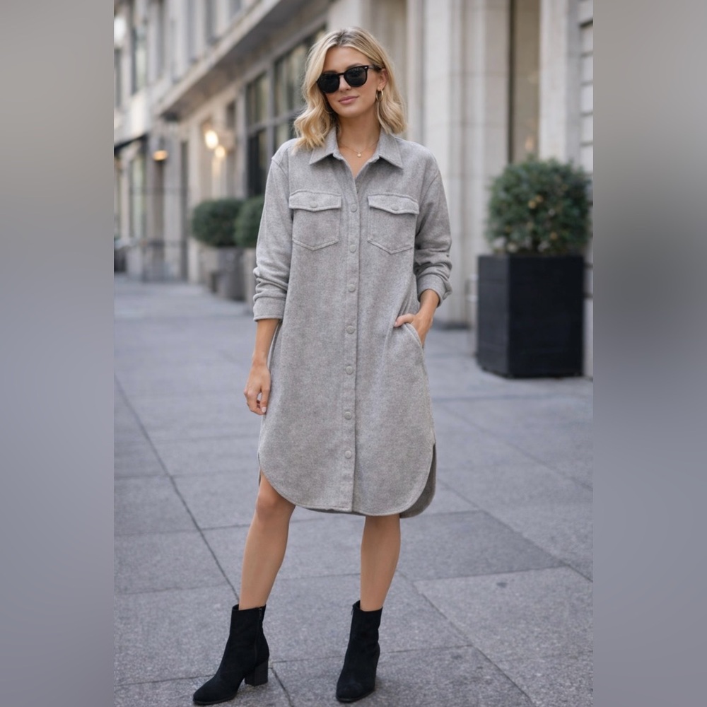 H&M Charcoal Gray Shirt Jacket🤍🌷🤍